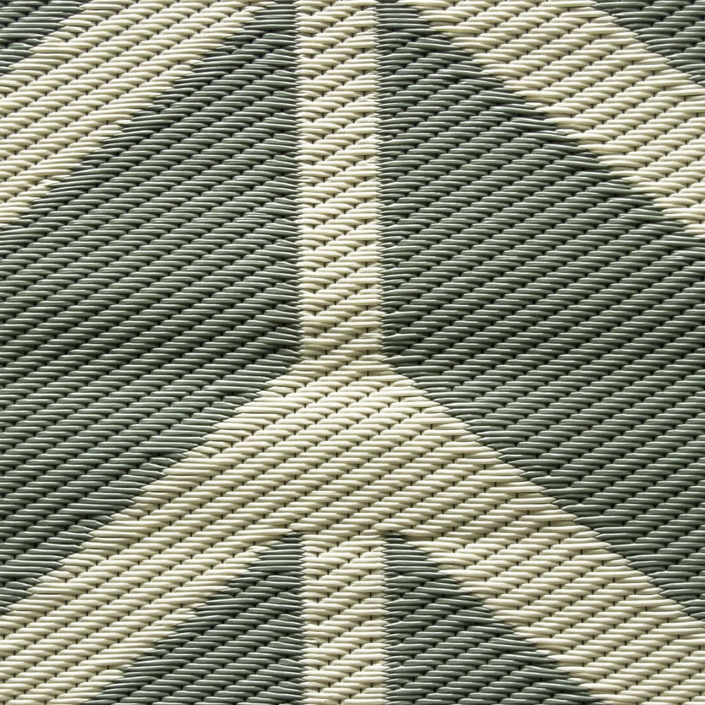 tapis d'extérieur chevron vert close up